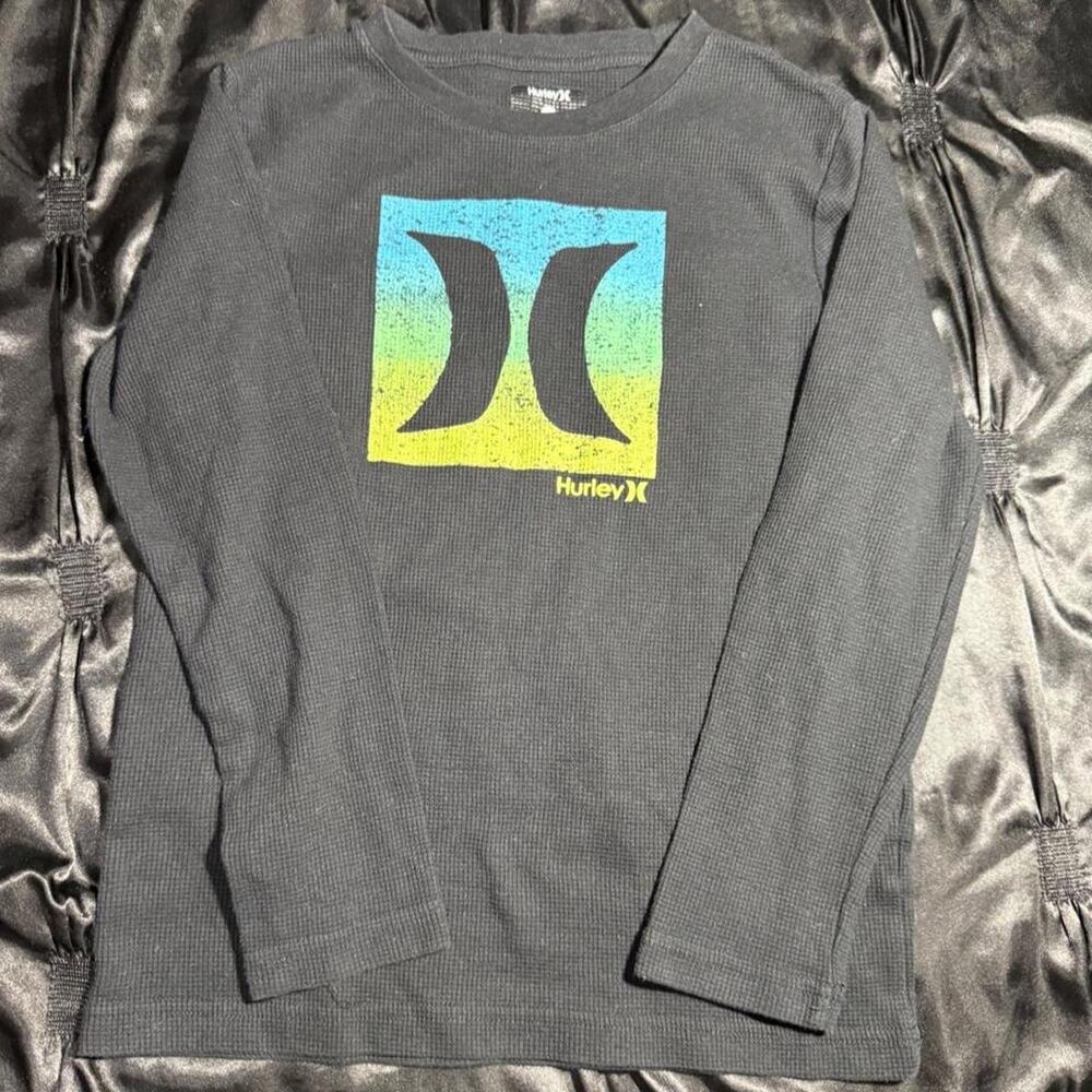 Hurley black waffle knit long sleeve
